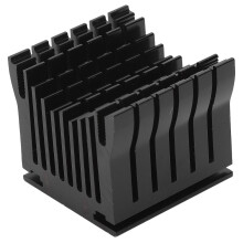 Aluminium-Kühlkörper Kühlrippenkühler Radiator für PC-Motherboard Schwarz