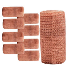 9pcs 12.7cmx3Meter Copper Knitted Wire Mesh Rustproof Copper Mesh Roll for Rodent Copper Mesh for Garden House Ideal DIY