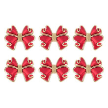 6 Stuks Strik Servetringen, Vlinderknoop Servetringhouders Handgemaakte Metalen Servetgespen Elegant Tafeldecor