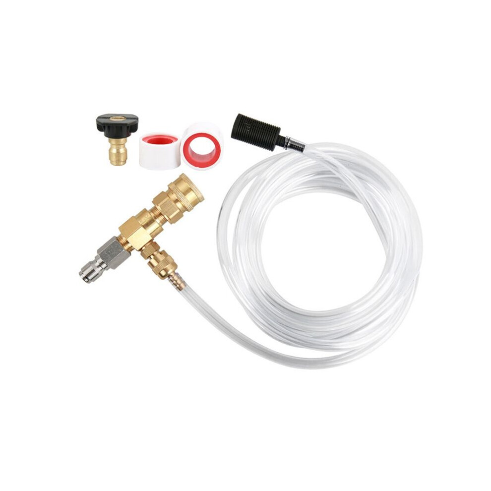Downstream Injector For Pressure Washer, Power Washer Chemical Injector Kit, Soap Injector, 3/8 Inch Quick Connect 6034020676086