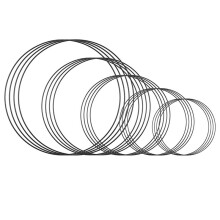 20 Pcs Metal Rings Set, 5 Sizes for Wreath Making, Dream Catchers & DIY Decorations