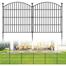Dekorativer Gartenzaun ohne Graben – 5 Paneele, 61 cm hoch x 3 m lang – Hunde- und Kleintierzaun, rostfreier Metalldrahtzaun für Hof, Terrasse
