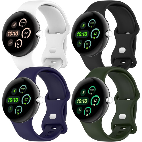 τεμάχια λουράκια σιλικόνης Active για Google Pixel Watch3 (41 χιλ.) & Pixel Watch2 – Αθλητικά,