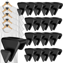 Cintre, lot de 18 organisateurs de placard gain de place et étagères de rangement, rallonge de cintre pour crochet de connexion en cascade robuste
