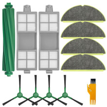 Kit de peças de reposição e acessórios para Roomba 205: escova rotativa, filtros e panos de limpeza.