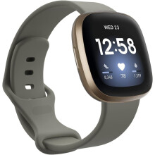 Zachte siliconen band compatibel met Fitbit Versa4/Versa3/Sense – Snel te bevestigen vervangende horlogeband