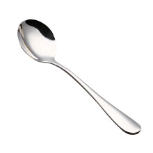 Cuillères de table en acier inoxydable de 20 cm, polies miroir, compatibles lave-vaisselle, bord arrondi – Adaptées à la maison, à la cuisine