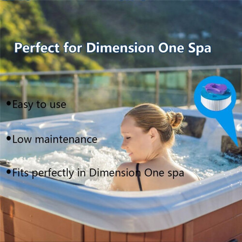 2pcs Dimension One Spa Filter, Replacement for Vision Dimension One Spa,01512-261 for Vision Hot Tub Filter 2