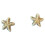 Modische Strass-Perlen-Seestern-Ohrstecker 1