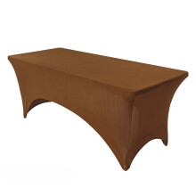 Nappe extensible noire en spandex pour tables rectangulaires – Lavable, ajustée, idéale pour les événements, fêtes, mariages et banquets