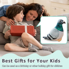 Peluche , Poupée en Peluche, Ornements de Simulation, Doux et Mignon, Oiseau de la Paix, Animal Mignon Comme Cadeau pour Enfants