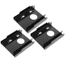 Univerzálny držiak SSD, adaptér pre pevný disk, čierny ABS, 3 ks