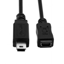 Câble adaptateur d'extension mini USB 2.0 haute vitesse CY USB 5 broches mâle vers femelle, 150 cm