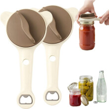 4-in-1 Adjustable Lid Remover for Seniors & Arthritis Sufferers, Fits Jars, Bottles & Cans