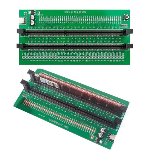 2PCS DDR3 Memory Tester PCB DDR3 Memory Test Card with 110 LED Indicators for Desktop Computer DDR3 Memory Ram Tester