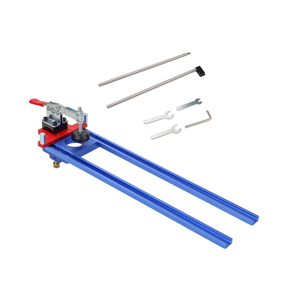 Punching Installation Jig For Drawer Slide Rail - Adjustable Woodworking Cabinet Hidden Rail Drilling With Extension Rod 6031216622766