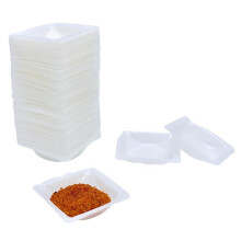 Bandejas Plásticas Descartáveis Pequenas (7 Ml, Pacote com 100) da Weigh Boats para Balança, Pratos de Pesagem com Bandeja Quadrada Antiestática