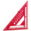Triangle Ruler with Positioning Pin, Woodworking Multi Angle Ruler , High-Precision Right Angle Scribe Marking Ruler 12inch Red 1