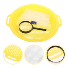 Ferramentas para bacia de ouro, peneiramento, filtro, classificação, peneira de malha, plástico, multifuncional, portátil, tamanho