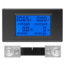 Multifunction Battery Monitor Meter 6.5-100V PZEM-051 LCD Display Digital Meter Voltmeter Ammeter Meter