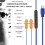 Work Earbuds,USB Type C Wired Headphones with in- Control and Mic,Noise Reduction for Work Construction, Lawn Mowing 6