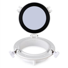 Vigia Redonda de 215 mm, Iluminação, Ventilação, Janela de Iate, RV, Vigias, Janela de Vigia, Vidro de Vigia