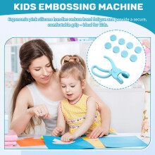 8 Patterns Knurling Machine DIY Embossing Process Paper Embosser Kids Toy Stationery Paper Knurling