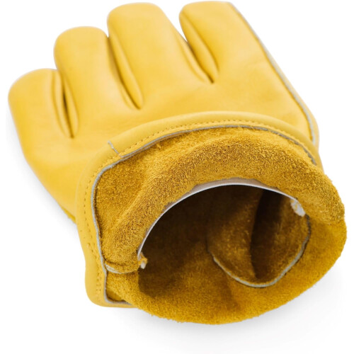 Leather Work Gloves Cowhide Puncture Cut Resistant 1