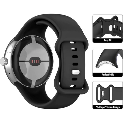 τεμάχια λουράκια σιλικόνης Active για Google Pixel Watch3 (41 χιλ.) & Pixel Watch2 – Αθλητικά, 1
