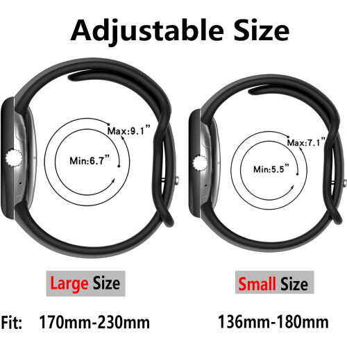 τεμάχια λουράκια σιλικόνης Active για Google Pixel Watch3 (41 χιλ.) & Pixel Watch2 – Αθλητικά, 2
