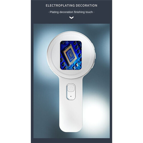 Type-C Handheld Digital High-Definition Microscope Jewelry Magnifying Glass for Identification Maintenance White 1