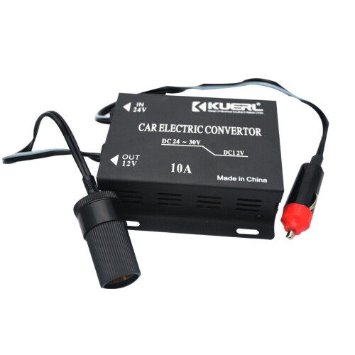 Μετατροπέας τάσης 24V DC σε αυτοκίνητο 12V DC, φορτιστής αυτοκινήτου 2