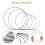 20 Pcs  Metal Rings Set, 5 Sizes for Wreath Making, Dream Catchers & DIY Decorations 1