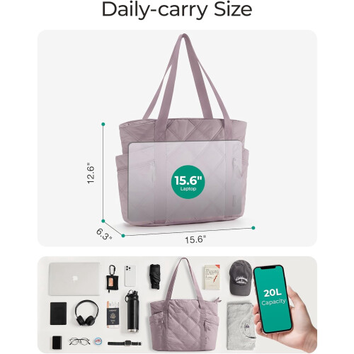 Γυναικεία τσάντα Crush Puffer Tote, με φερμουάρ 20 λίτρων 2