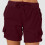 Shorts cargo femininos de verão, modelagem solta, com bolsos e elástico. 2
