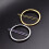 Women's Gold Hair Clip Round Shape Elegant 4