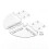 2Pcs Floating Corner Shelf Triangle Wall Mount Storage Rack Bathroom Shelves for Kitchen Bathroom Bedroom 4