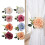 Attaches de rideaux avec boucles décoratives en forme de rose 2