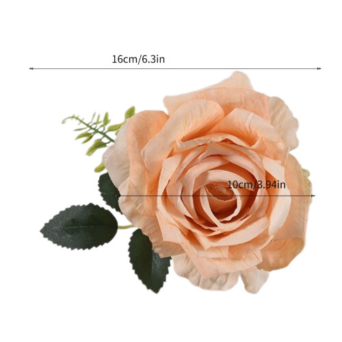 Attaches de rideaux avec boucles décoratives en forme de rose 2