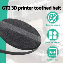 5 Meter GT2 2mm Pitch 6mm Wide Timing Belt for 3D Printer CNC Dedicated