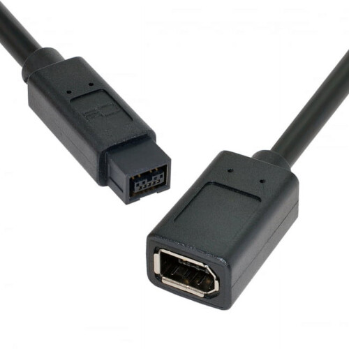 CY IEEE1394 6 ακίδων θηλυκό σε 1394b 9 ακίδων αρσενικό Firewire 400 έως 800 καλώδιο 20cm 1