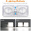 LED-koepellamp 12V 1000LM 8W Natuurlijk wit 2-pack 8