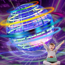 Flying Orb Ball Toy Blue 2025 Upgraded Magic Boomerang Ball with LED 360 Rotation for Indoor Outdoor Play