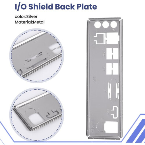 I/O Shield Back Plate for B250C B75 12USB B75 8USB Mining Motherboard IO Baffle Chassis Bracket 2