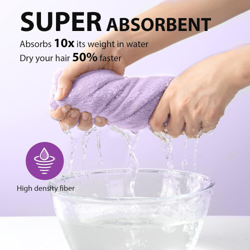 Πετσέτα μαλλιών μικροϊνών με κουμπί σε συσκευασία 3 τεμαχίων – 1
