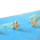 Modische Strass-Perlen-Seestern-Ohrstecker 3