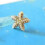 Modische Strass-Perlen-Seestern-Ohrstecker 4
