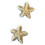 Modische Strass-Perlen-Seestern-Ohrstecker 6