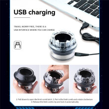 Professional Hair Clippers for Men Automatic Circular Hair Trimmer Cordless Self-Haircut Kit with LED Display