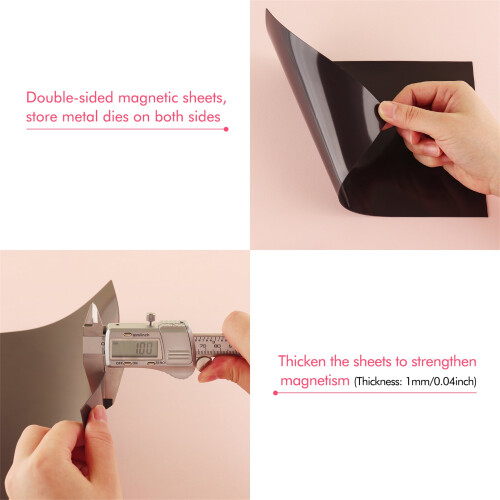 Magnetic Sheet for Crafts 11.7x8.2 Inch Double-Sided 2 2